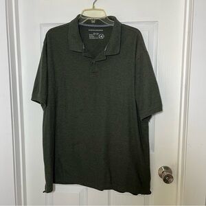 Saddlebred Men's Big &Tall Charcoal Polo Shirt